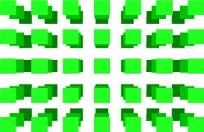 Clip art of green squares