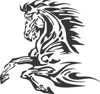 logo with horse