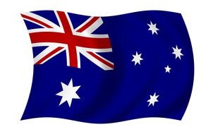 Australian wavy flag