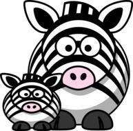 Cartoon Zebra Clip Art N2