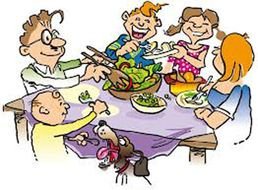 Family Reunion Picnic as a graphic illustration