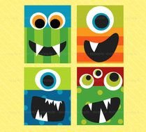 Printable Monster Faces