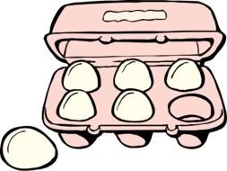 Clipart of Cartoon Egg box