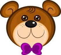 cute Teddy Bear face Clip Art drawing