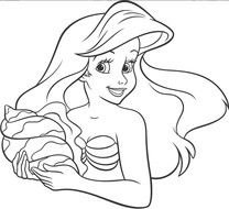 Ariel Printable Coloring Pages