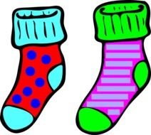 Colorful Socks Clip Art N2