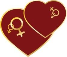 Two Hearts Clip Art N2