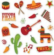 Mexican Fiesta set drawing