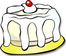 White Cake Clip Art