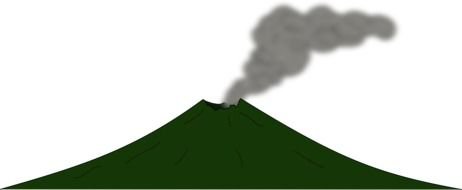 smoking Volcan, drawing