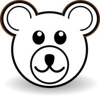 cute Teddy Bear face drawing