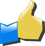 Thumbs Up sing drawing