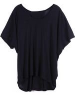 women's black t-shirt