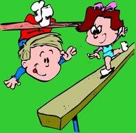 Boy Gymnastics Clip Art