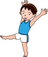 Boy Gymnastics Clip Art N2
