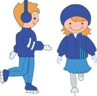 Ice Skating Clip Art N11