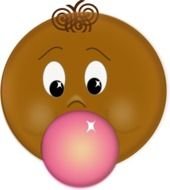 Blowing Bubble Gum Clip Art