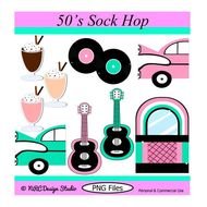 50s Clip Art N2