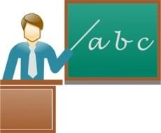 Teacher Pointing