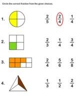 1st Grade Math Worksheets Fractions