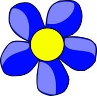 Purple Flower Clip Art N12