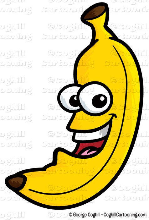 Banana Cartoon Clip Art N4