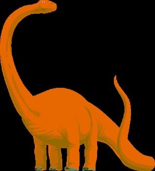 Long Neck Dinosaur Clip Art