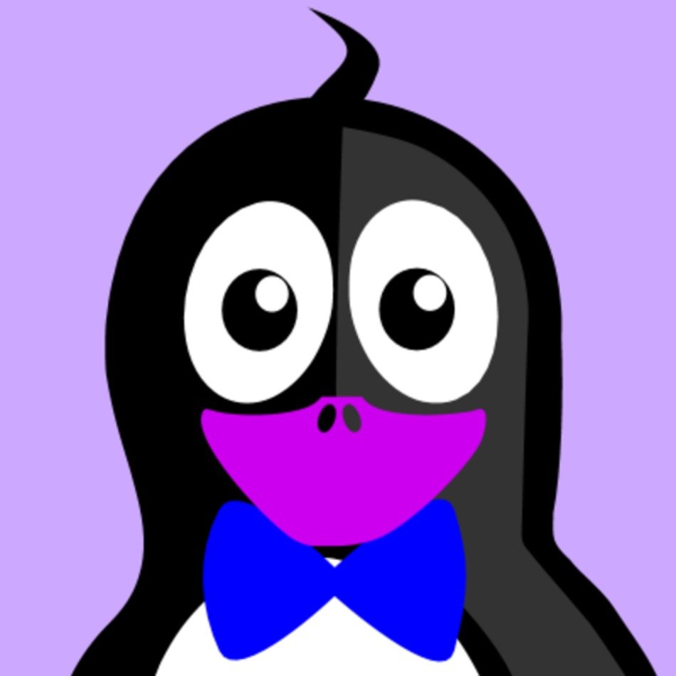 Penguin With Bow Tie Face Clip Art