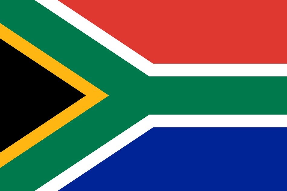 İllustration of South Africa Flag