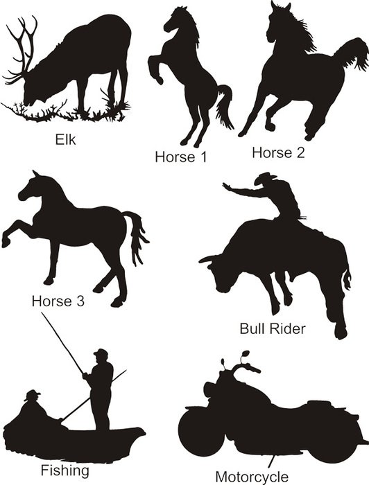 Elk Silhouette Clip Art