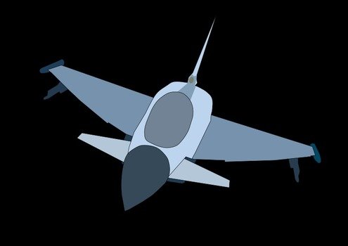 Eurofighter Jet as a graphic illustration