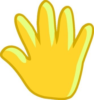 Hand Waving Goodbye Clip Art N2