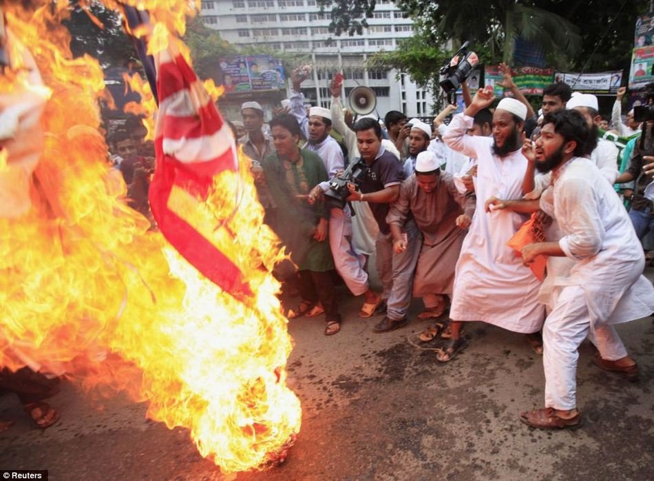 Isis American Flag Burning