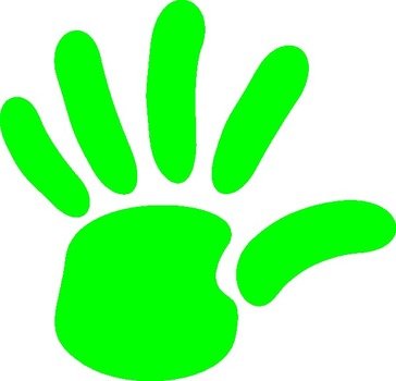Hand Print Clip Art N5