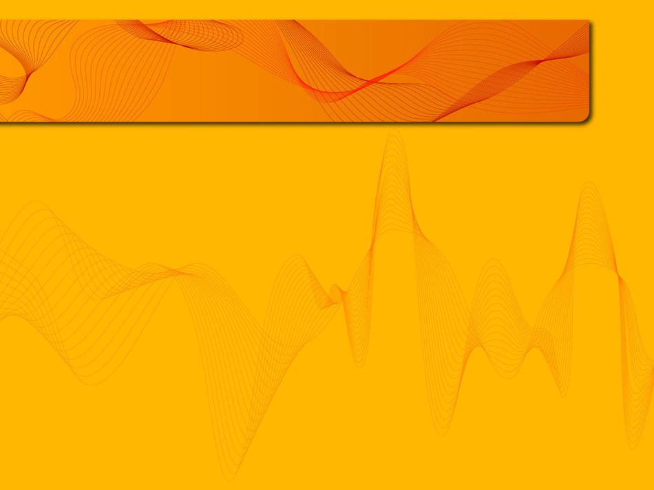 yellow banner with orange stripe