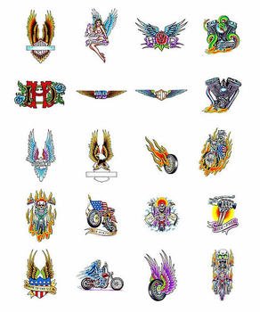 Harley Davidson Motorcycle Tattoos