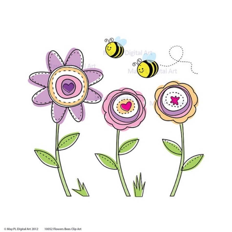 Spring Flowers Clip Art N6