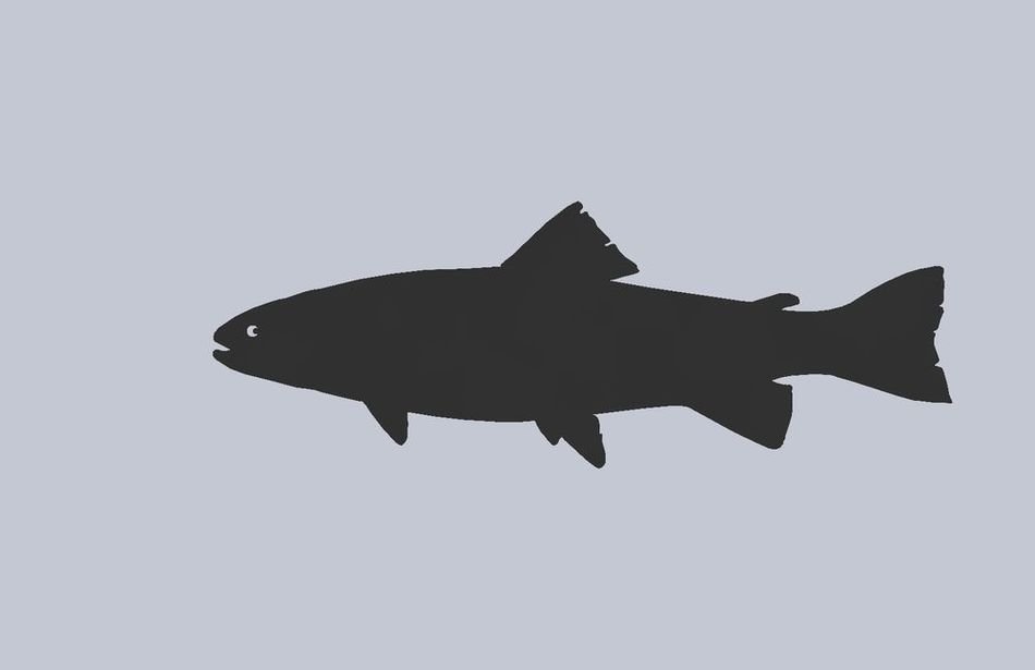 Clip Art of the black fish