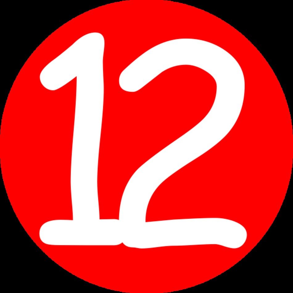 Number 12 Clip Art N3