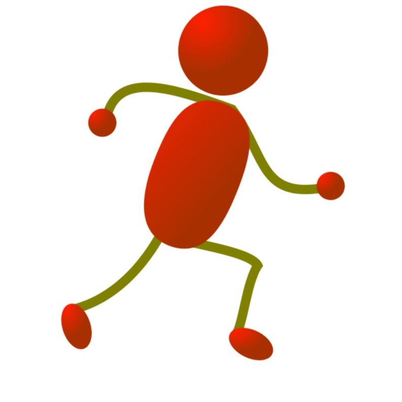 Running Stick Figure Clip Art N2