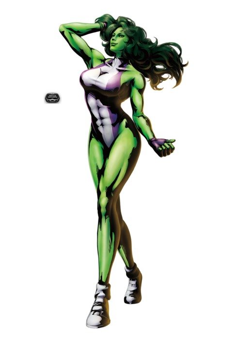 girl Hulk drawing