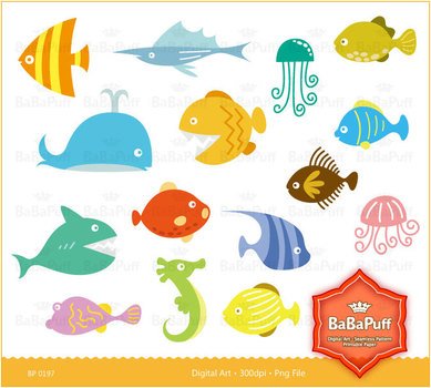 Ocean Animals Clip Art