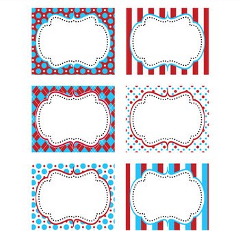 Dr Seuss Printables Food Labels