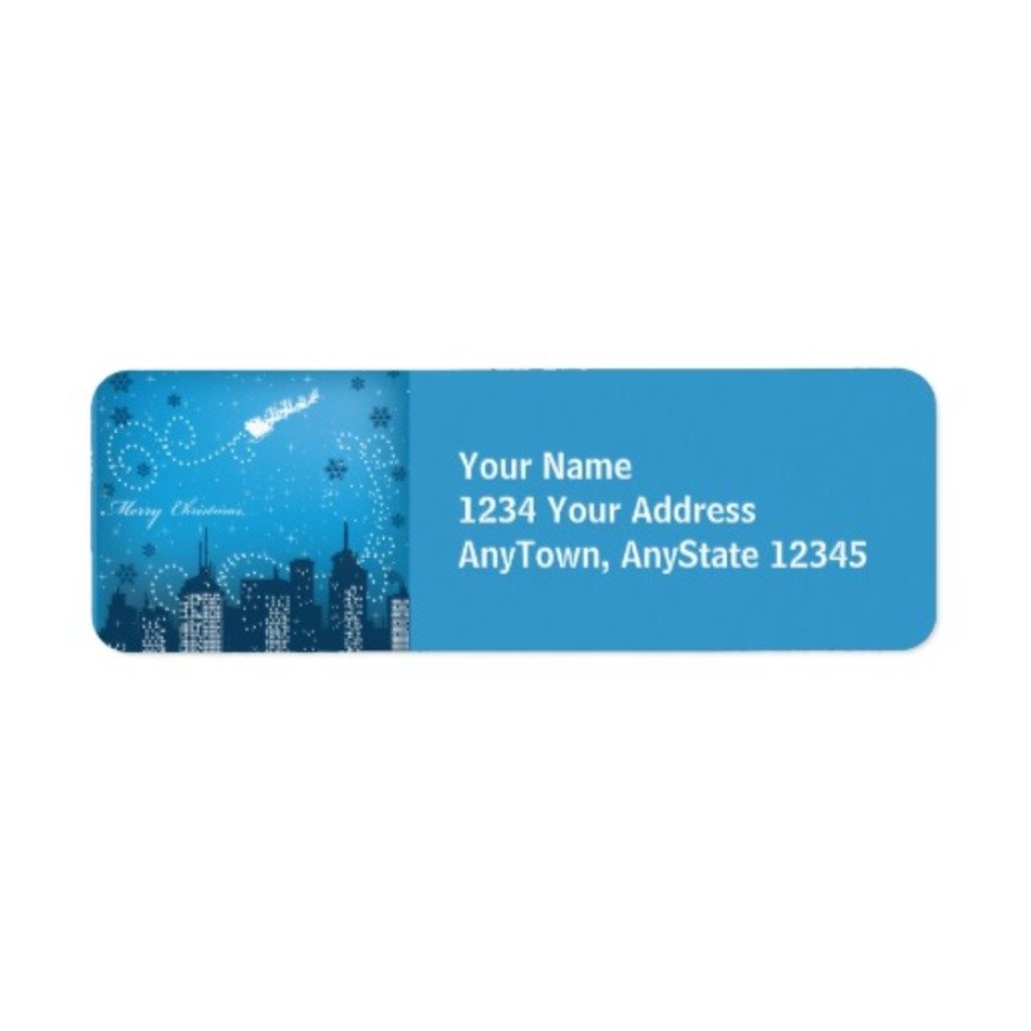 Christmas Return Address Label Templates