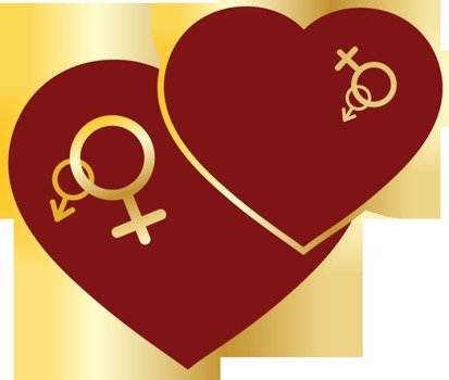 Two Hearts Clip Art N2