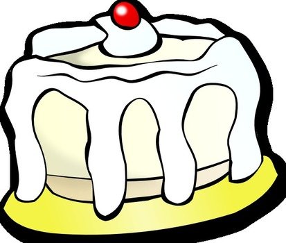 White Cake Clip Art