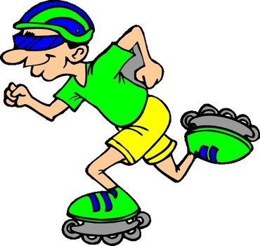 Roller Skating Clip Art N7