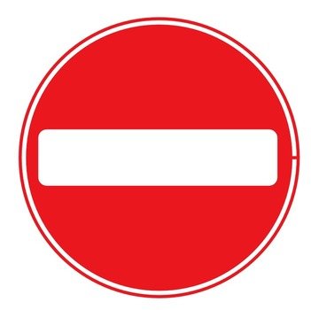 No Entry Sign Clip Art N2