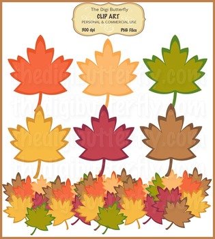 Blowing Fall Leaves Clip Art N2