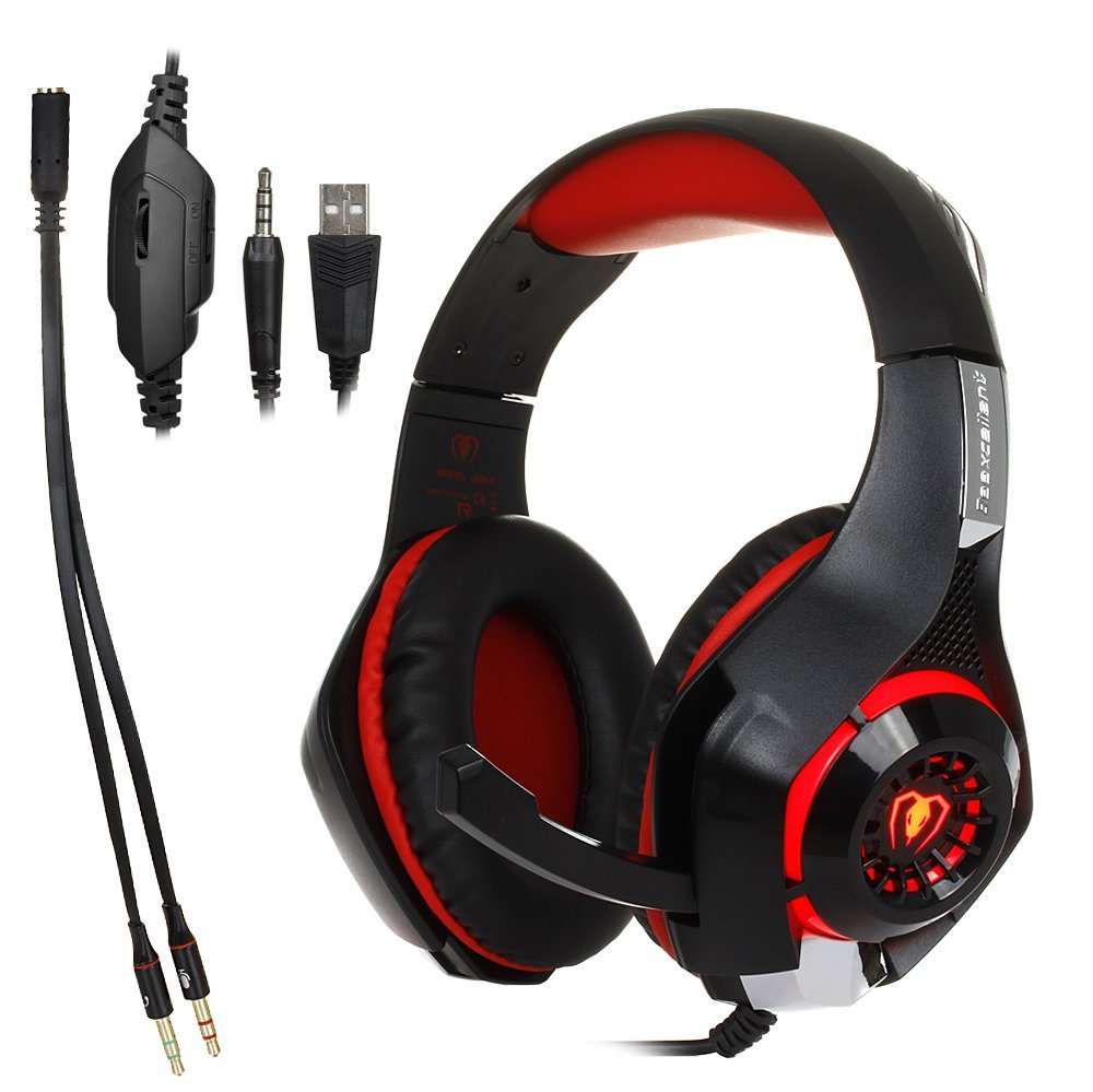 Supplylink Stereo Gaming Headset for PS4 PSP Xbox one, Led Light GM-1 ...